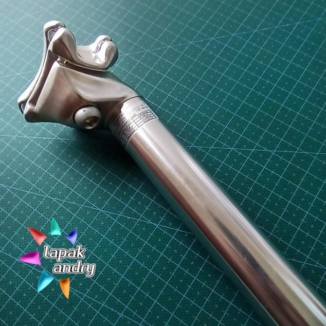 SEATPOST 26.0 26,0MM ALLOY XL ORIGINAL NOS VINTAGE 30CM SILVER TAIWAN ORIGINAL DAN TERPERCAYA