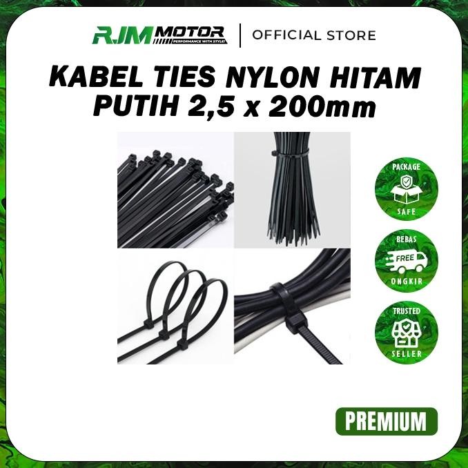 

Berkualitas [Paling Laku] Kabel Ties Nylon Hitam Dan Putih 2,5 X 200 Mm Pengikat Plastik , Kabel Serbaguna Rungkut Jaya Makmur Promo