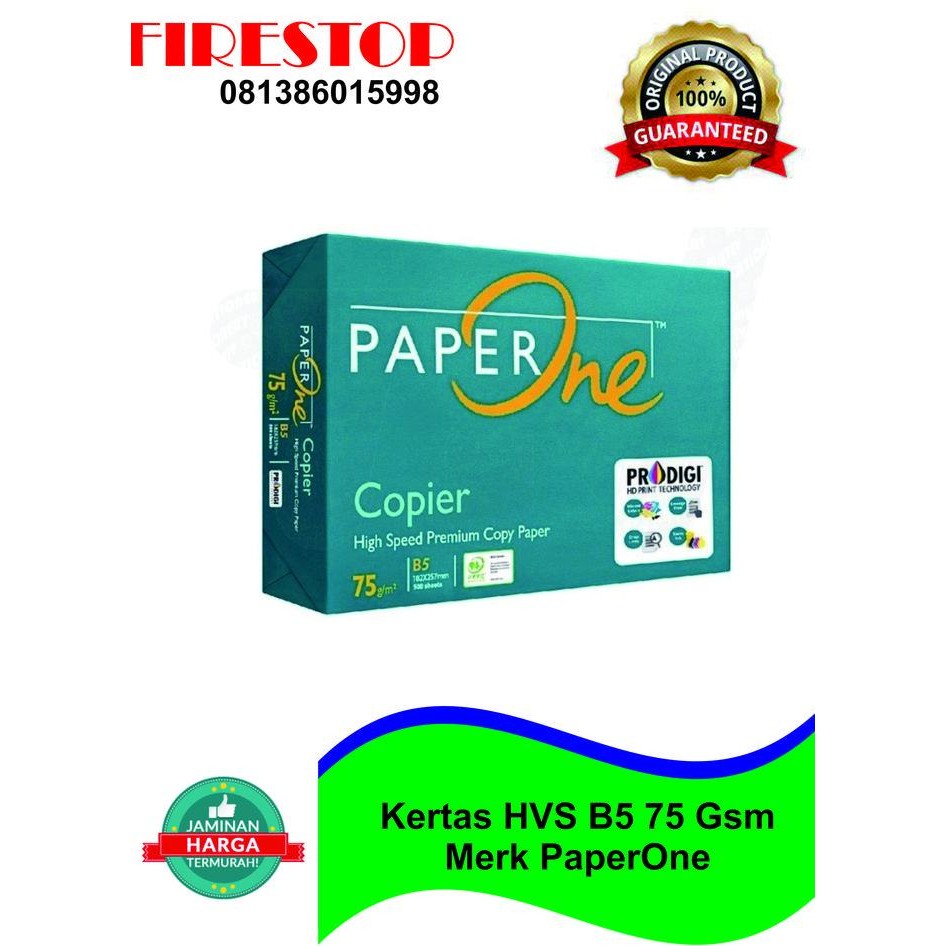 

Kertas HVS B5 75gsm PaperOne