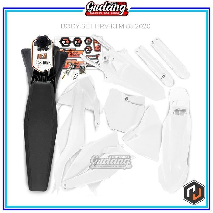 Body Set Trail Cover Set Tangki Plus Jok Ktm 250 2017 Ktm 85 2020 / Ktm 85 Sx 2020 Hrv Hitam Orange 