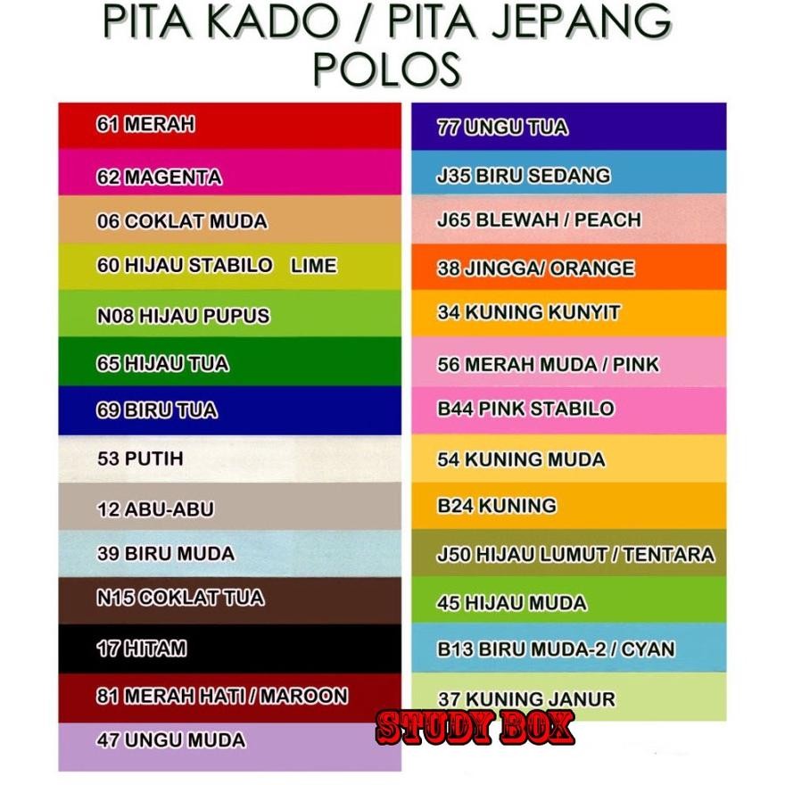 

Diskon Pita Kado Plastik Jepang 2Cm Merk Hs Ukuran 3/4" Polypropylene Aneka Warna Import Taiwan Prermium