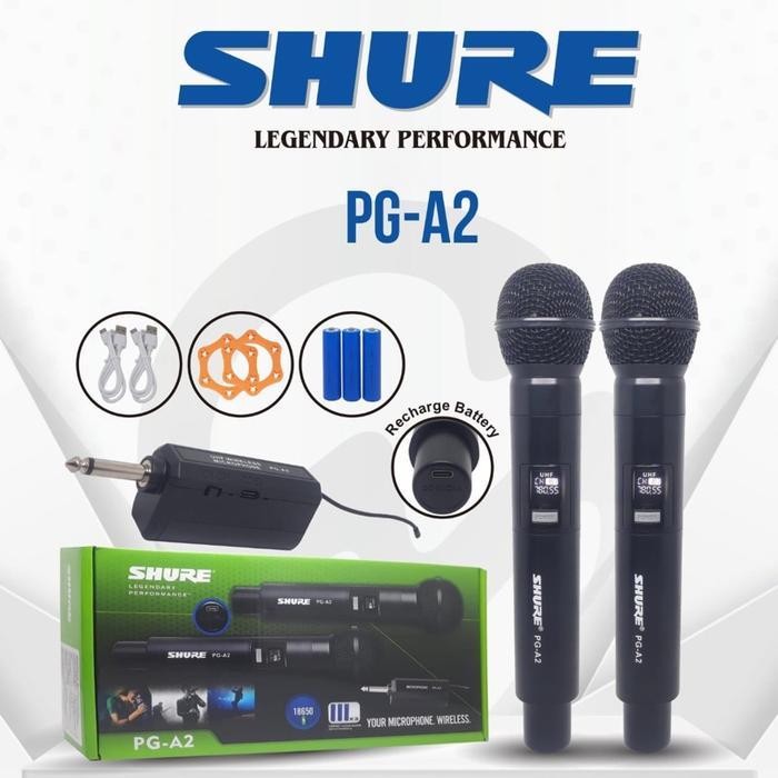 Mic /Mik/  Microphone / Mikrofon Shure Vocal / Kabel Dan Wireless /Tanpa Kabel Pg-A1-A2 Pg-601-602 P
