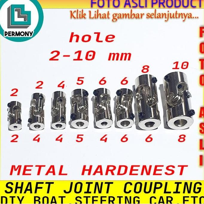 Joint Universal Mini Coupling adapter shaft motor RC boat converter sambungan as coupler kopel 2to2 