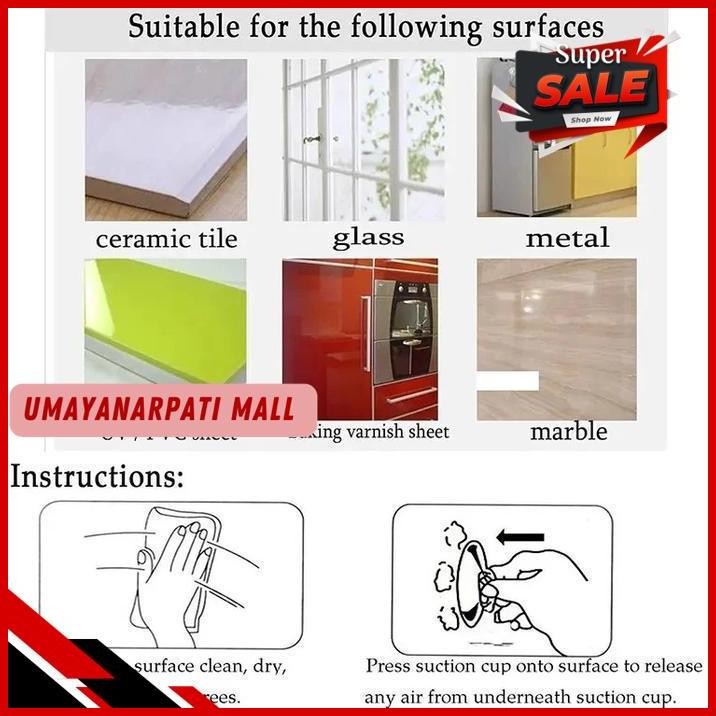 KOP KACA ALAT TEMPEL HOOK SUCTION CUP SILIKON DINDING KULKAS CERMIN KACA AQUARIUM KERAMIK CANTELAN T