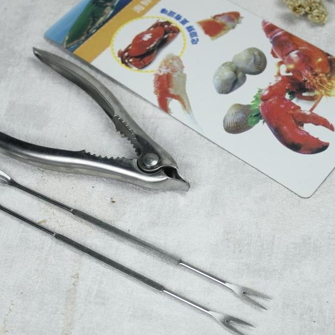

Terlaris Seafood Tools 3Pcs Crab Crackers Penjepit Pengupas Cangkang Kepiting