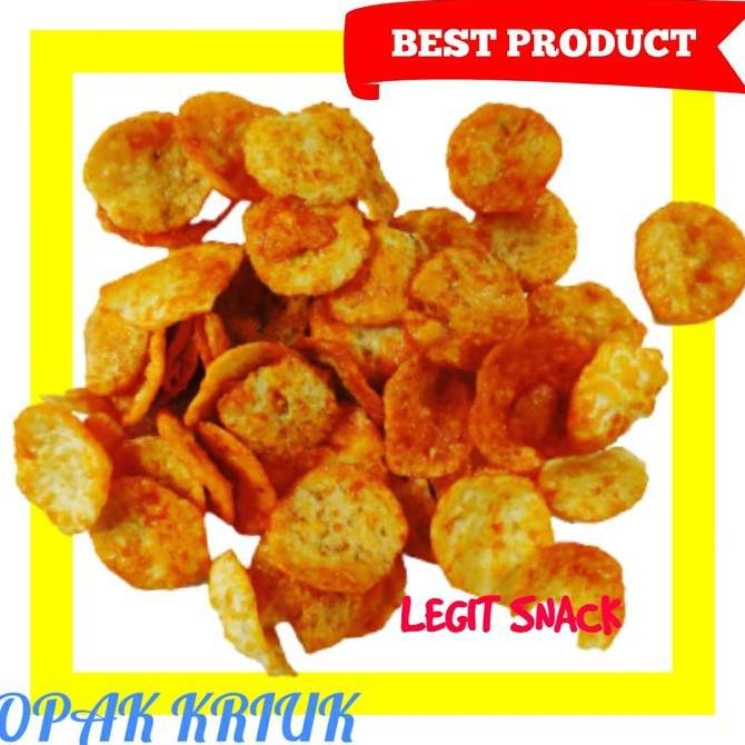 

Opak Medan / Opak Mini Kuning Pedas Manis / Kripik Singkong Balado