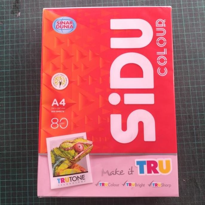 

Kertas HVS Warna A4 80 gr PINK Sinar Dunia