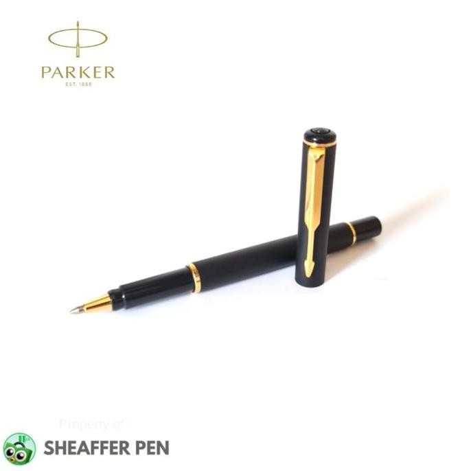 

Parker Pen 88 Vintage Matte Black With Gold Trim Ballpoint Co