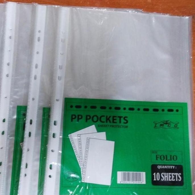

[SOSHOP] PP POCKET F4 / SHEET PROTECTOR FOLIO 100 LEMBAR MURAH