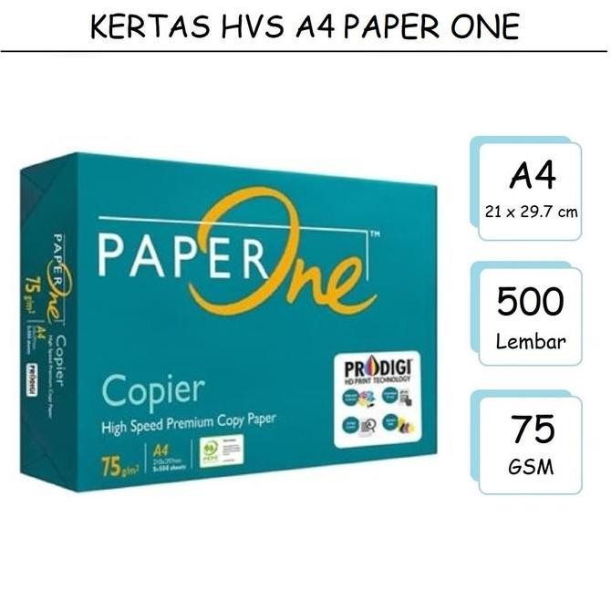 

New Product - Kertas Hvs A4 75Gsm / Kertas Pp One / Kertas Fotocopy Paperone A4 Kiarastoreku