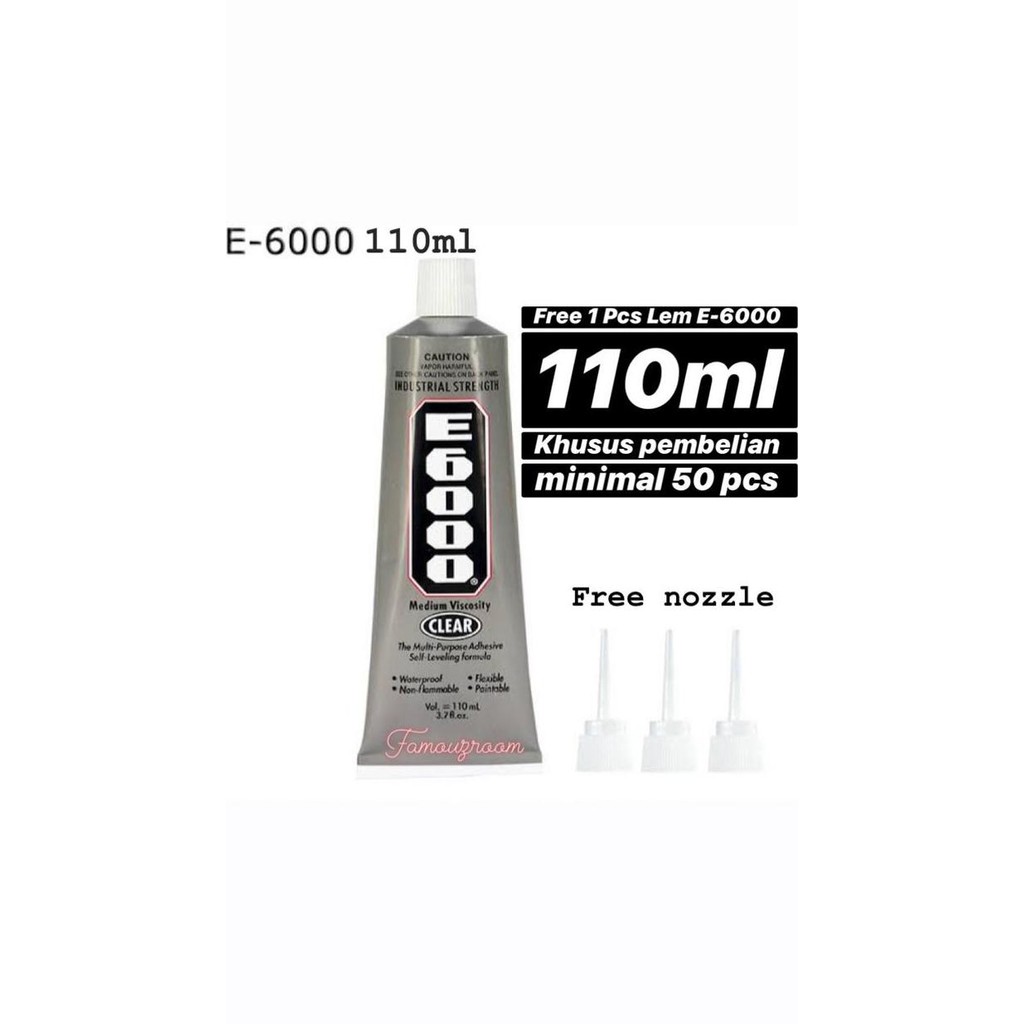 

New Product - Lem E6000 110Ml / Diy Bling Case / Lem Deco Case / Lem E6000 Termurah Kiarastoreku