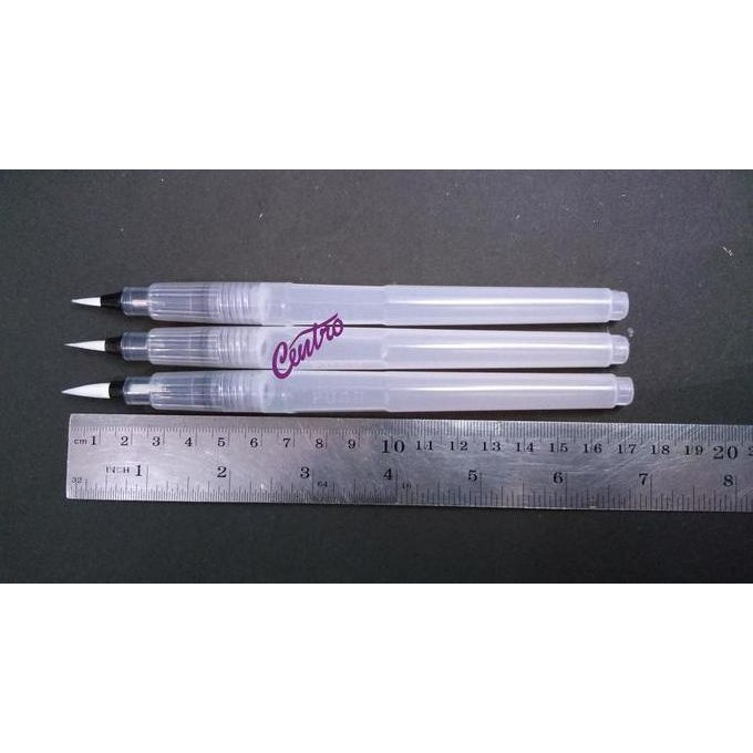 

New Product - Vtec Water Brush Pen Round Set (Isi 3) Long Barrel / Kuas Cat Air Set Kiarastoreku