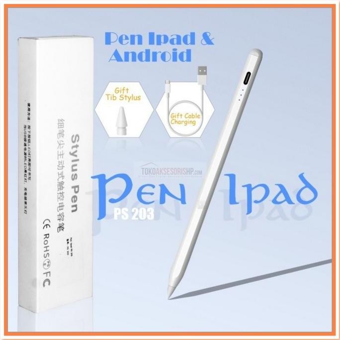 Stylus Pen Ps203/Stylus Universal For Android And Ipad Palm Rejection Co
