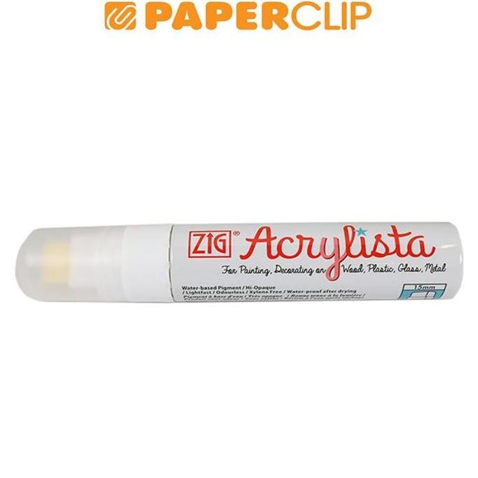 

New Product - Pen Brush Zig Kuretake Acrylista Chisel 15Mm Pac-120 000 Arctic White Kiarastoreku