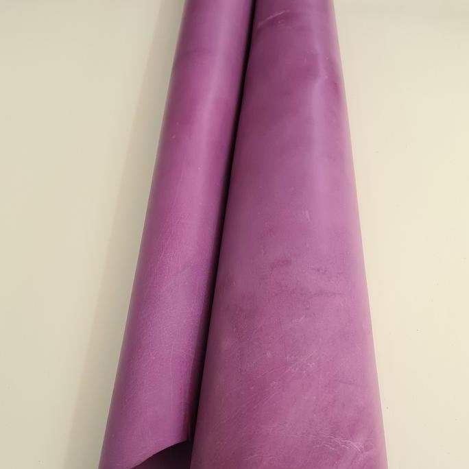 Buffalo Vegetable Leather / Kulit Nabati Kerbau Warna Ungu Co