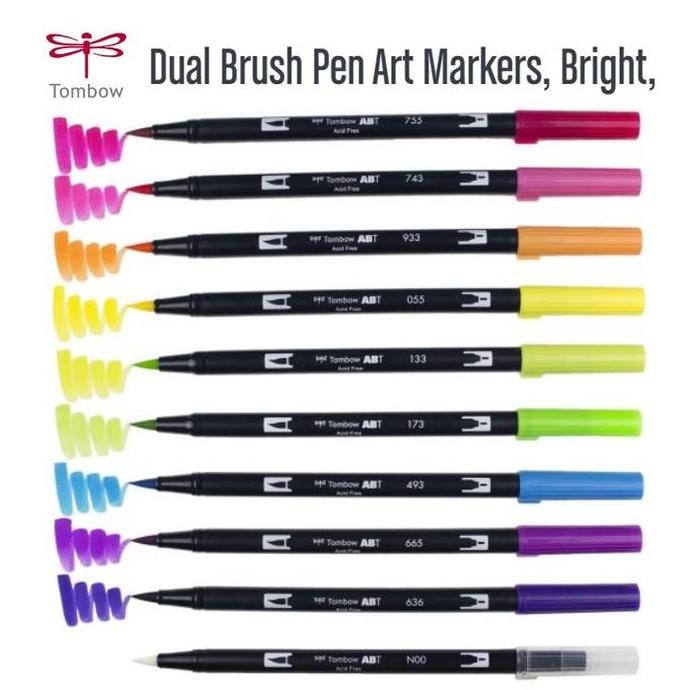 

New Product - Tombow - Abt Dual Brush Pen Art Markers - Abt Bright Pallete Kiarastoreku