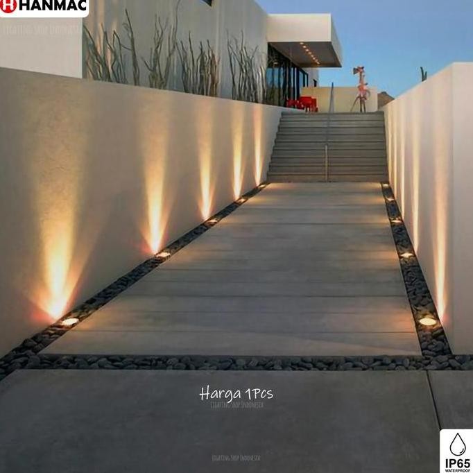 Lampu lantai led tanam sorot focus 12 derajat taman outdoor wateroof