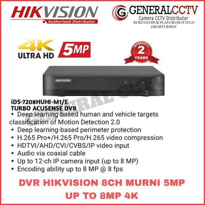 HIKVISION 7208 HUHI-K1/ECO DVR 8 CHANNEL HIKVISION TURBO HD DVR