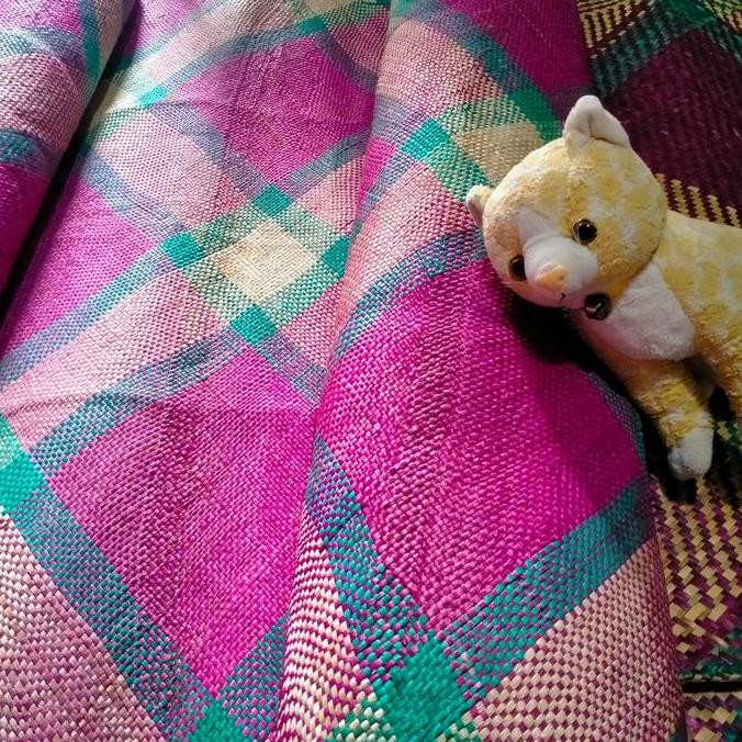 TIKAR ANYAMAN RUMPUT MENDONG ASLI KHAS JAWA LAMPIT KLASA TRADISIONAL