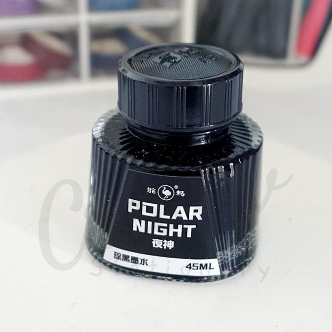 

Ostrich Tinta Fountain Pen Ink Special Polar Night Brown Black 45 Ml Refill Pena Kaligrafi Co