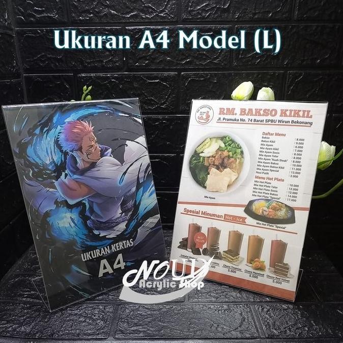 

Noud Tempat Brosur Akrilik Model L Ukuran A4 Bahan Akrilik Bening Tebal 2Mm Stand Holder Brosur Potrait Packing Aman Bubble Warp Kardus Tebal Kuat Co