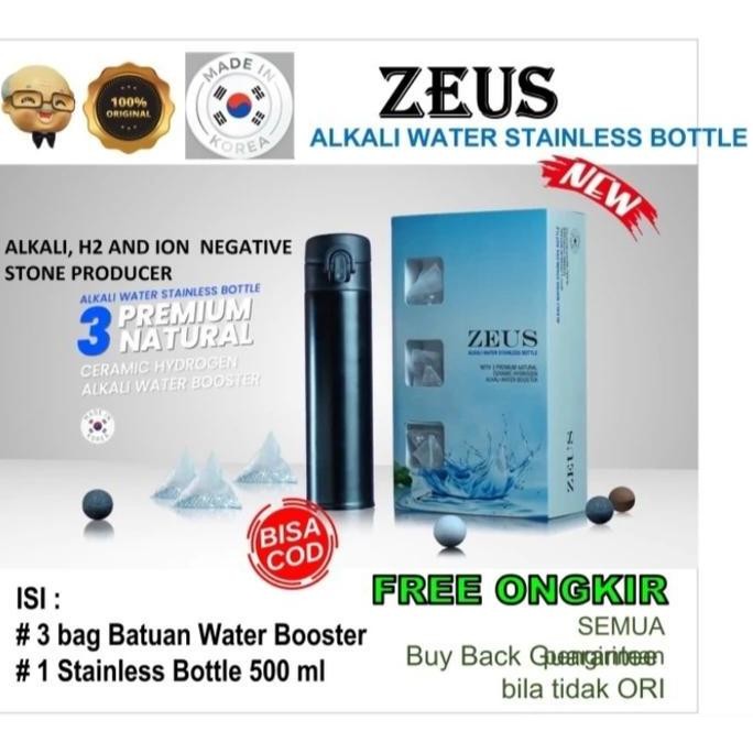 

Zeus Alkali Hydrogen Water Isi 3 Bag Batuan Alami Korea Co