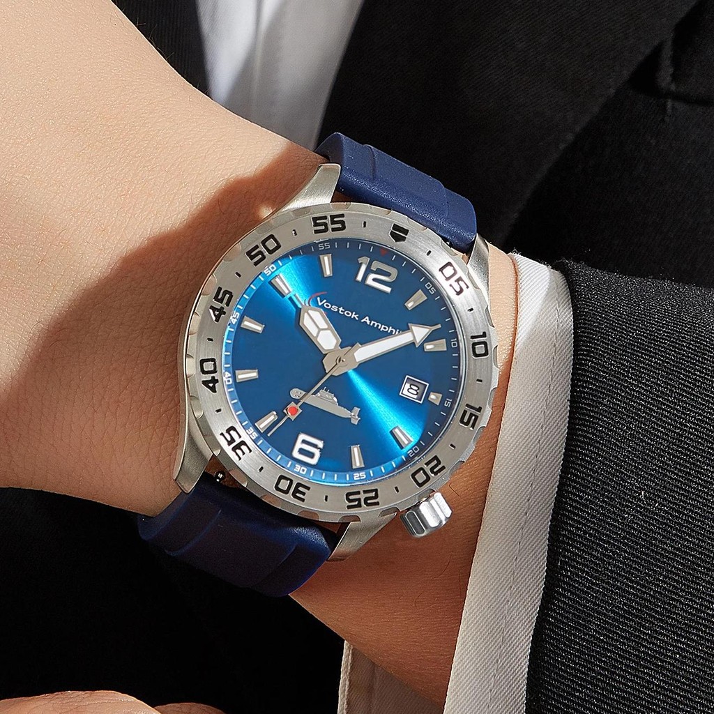 Vostok Amphibia Mechanical Watches Automatic Erkek Kol Saati Mekanik Saatleri Otomatik Saat Europe D
