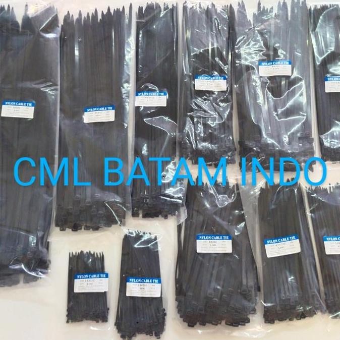 

Kabel Ties / Cable Ties Nylon 8.0 Mm X 300 Mm ( 12 Inch / 30Cm) Hitam Co