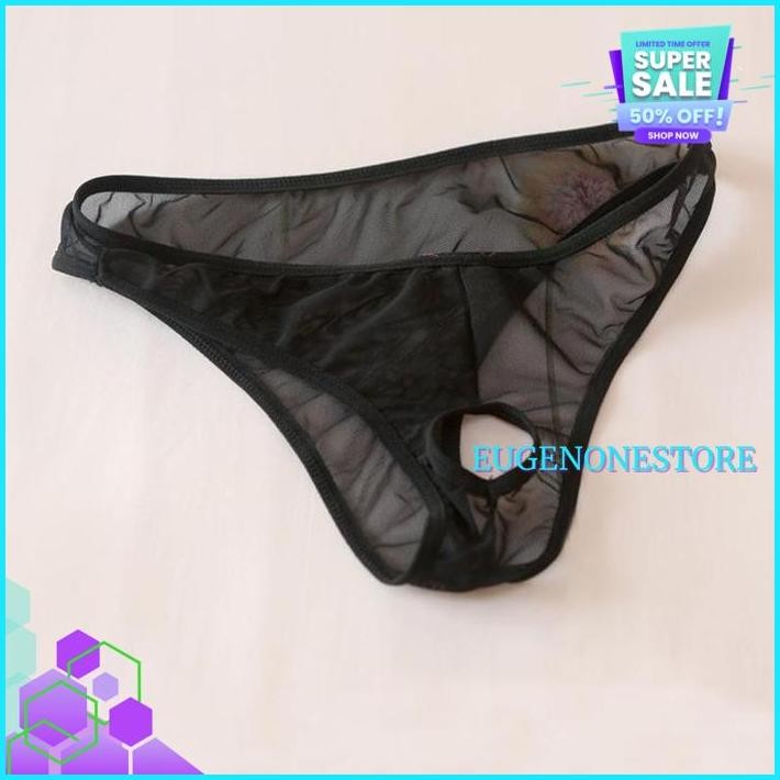 CELANA DALAM PRIA SEXY OPEN G STRING COWOK LOW WAIST TRANSPARAN  THONG BIG SIZE Y- BEST PRODUCT