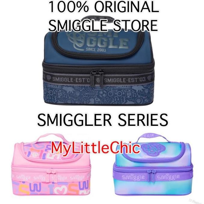 Smiggle Smiggler Double Decker Lunchbox Original - Tas Bekal Anak Co