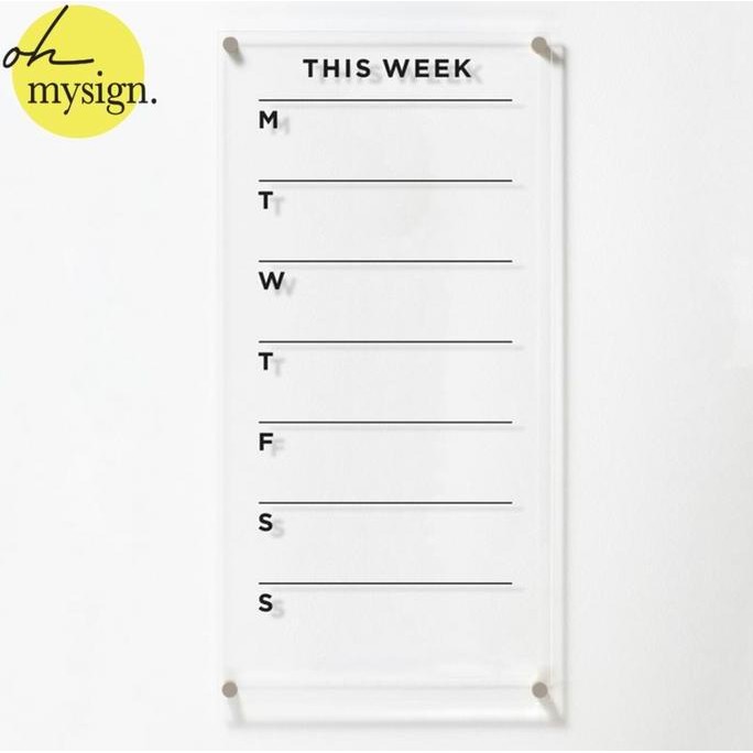 

Acrylic Planner | Planner Akrilik Gift | Papan Jadwal Akrilik Co