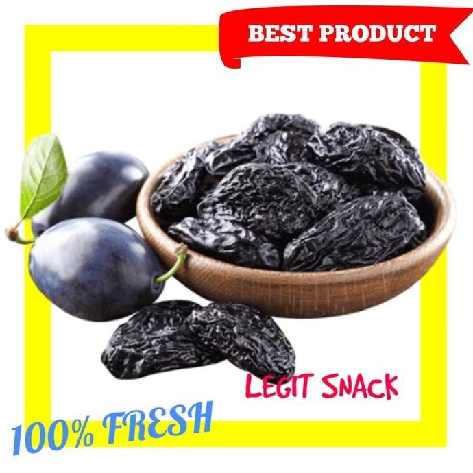 

Manisan Buah Plum Basah Hitam Tanpa Biji 250 Gram