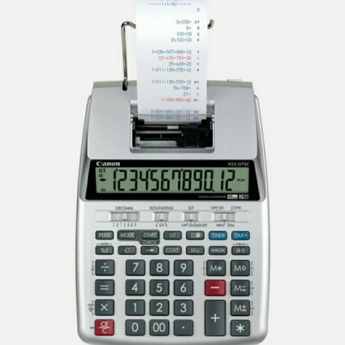 

Kalkulator Print Canon P23 Dtc + Adaptor - Printing Calculator P-23Dtc Co