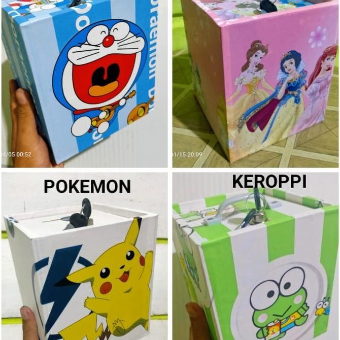 Celengan Besar Kunci Motif Karakter - Kado Ulang Tahun Anak GM