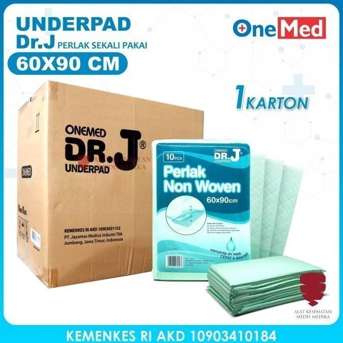 [R2G] UNDERPAD 60X90 ALAS PERLAK UNDER PAD POPOK OMPOL DR J ONEMED KARTON
