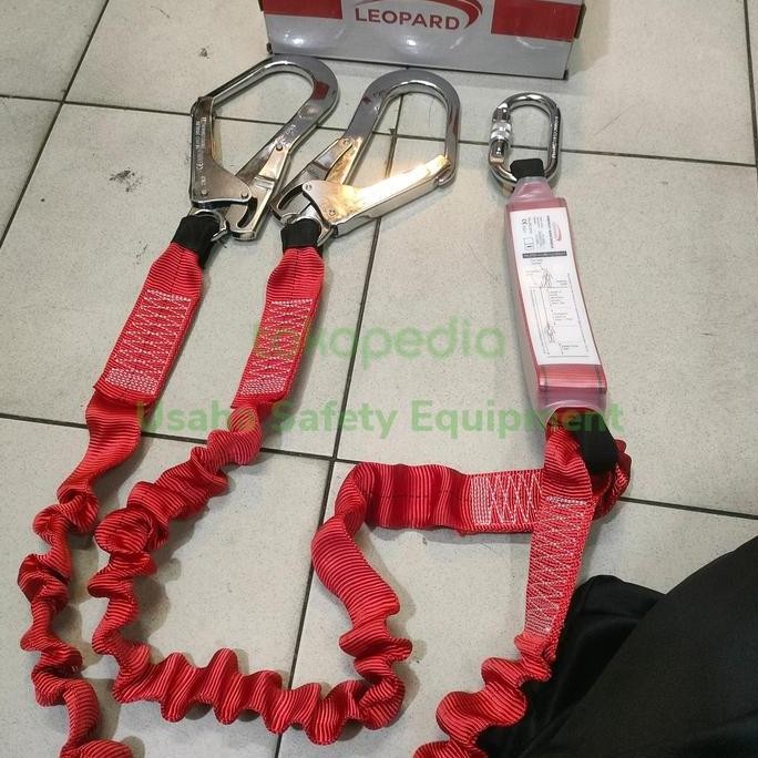 

Lanyard Double Hook With Absorber Leopard Lp 0464 Co