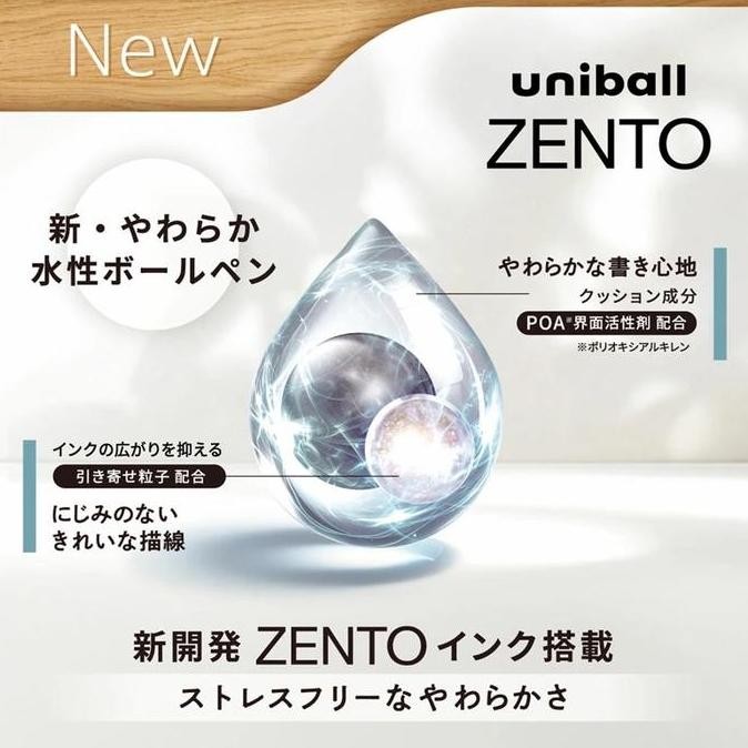 

PROMO! Uni UniBall Zento Basic Model 0.38mm 0.5mm Gel Ink Pen Mitsubishi Uni-Ball Pulpen UBN-ZS