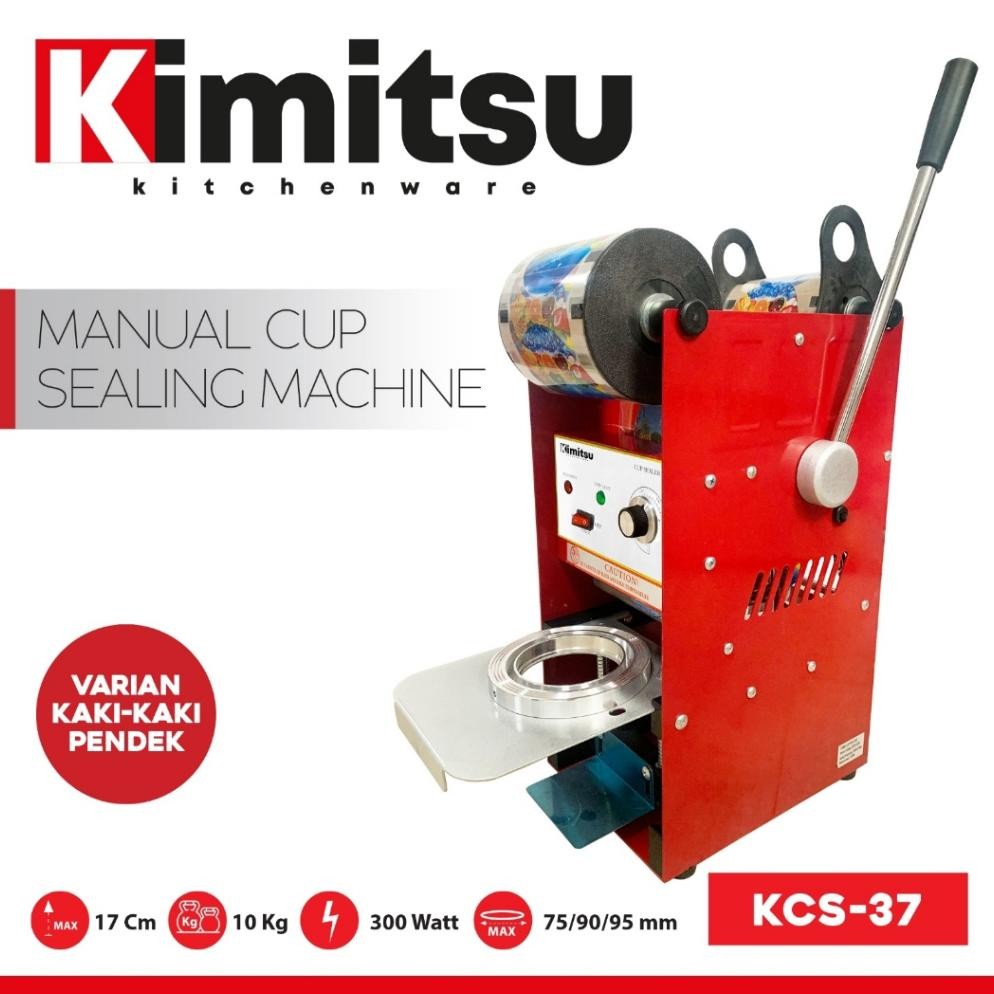 Kimitsu KCS-37 Mesin Press Cup 22Oz Cup Sealler Mesin Press Gelas Plastik Sealing Machine Mesin Pres