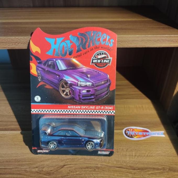 TERLARIS hot wheels hotwheels rlc nissan skyline r34  bnr34 purple ungu midnight r 34 rare red line 