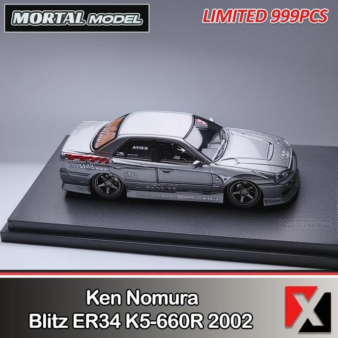 PROMO MORTAL 1:64 Nissan URAS ER34 Ken Nomura Blitz ER34 K5-660R 2002 D1 Grand Prix