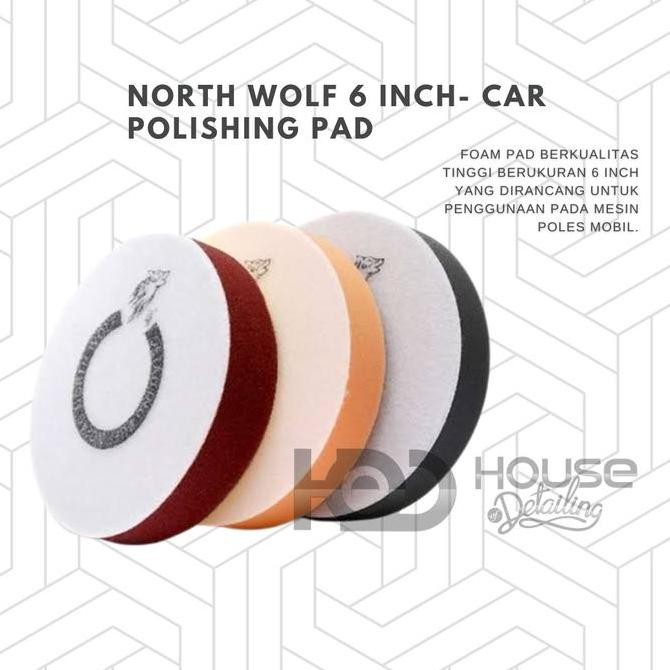 North Wolf 6 Inch Foam Pad - Busa Poles Mobil Ukuran 6 Inch - Foam Pad Yang Lebih Lebar Dan Maksimal
