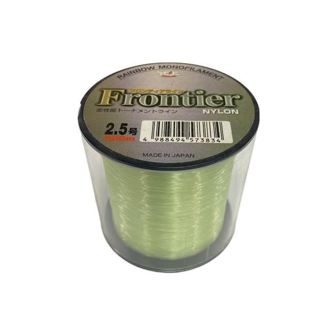 Tersedia Sekarang  Ygk Frontier Line Nylon 500M No. 2.5 10Lb 0.26Mm Fluor Green (3834)