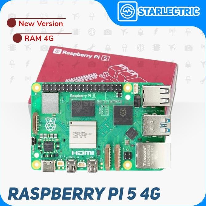 Raspberry Pi 5 4G Ram 4Gb New Stok