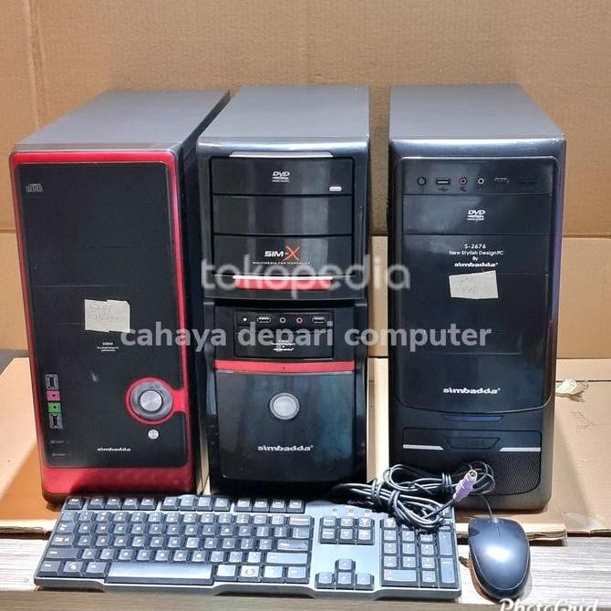 Pc Rakitan Siap Pakai Ssd 128 Windows 10 Keybord Mouse Bergarnsi New Stok