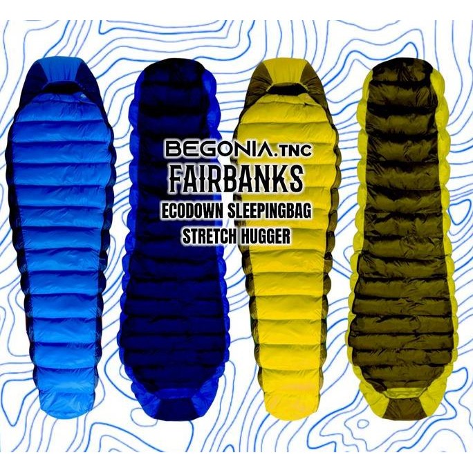 Sleeping Bag Begonia Fairbanks Ecodown Stretch Hugger