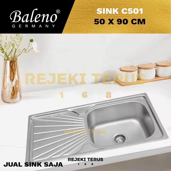 Kitchen Sink Kotak Minimalis Sink C501 50 x 90 cm / Bak Cuci Piring Dapur Kitchen Tangan