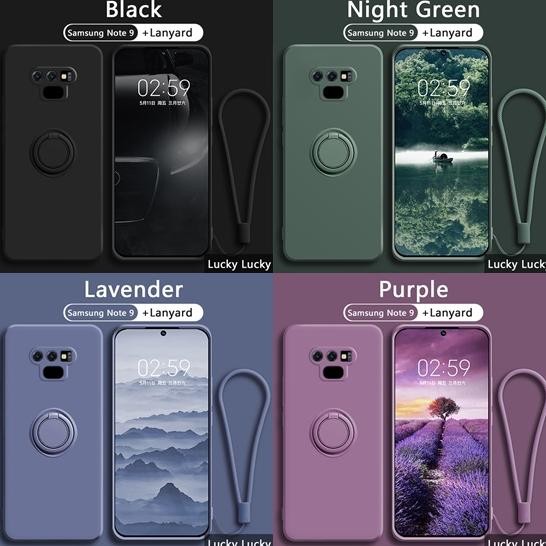 Samsung Note 9 Case Candy Ring FREE TALI Stand Holder Bracket Silikon Softcase MURAH