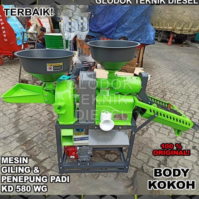 MESIN GILING PADI DAN PENEPUNG KD 580 WG MAHKOTA TERBAIK