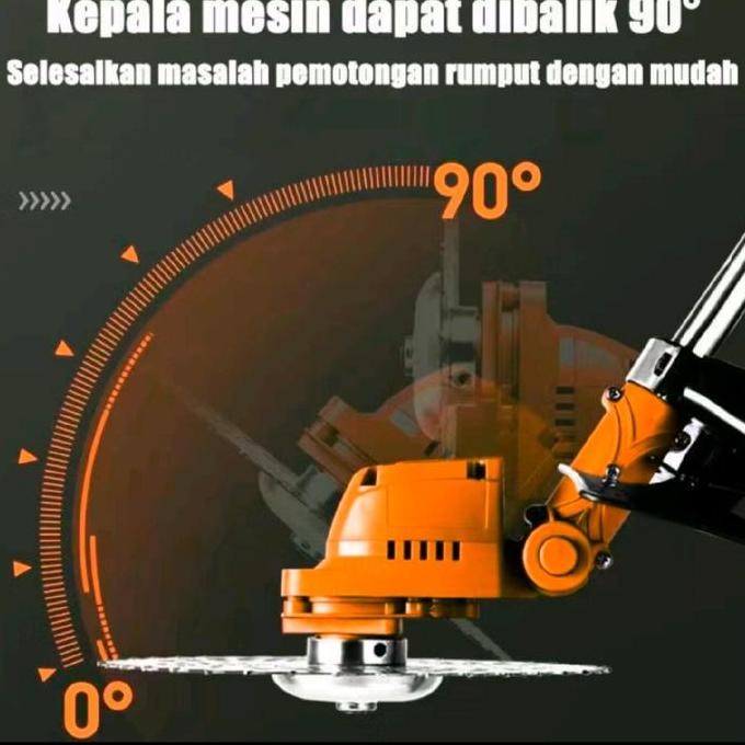 MESIN POTONG RUMPUT SHINING BATERAI LENGKAP MESIN PANGKAS RUMPUT SHINING 99V
