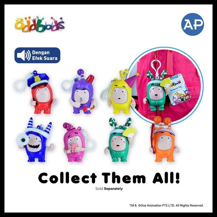 Oddbods Backpack Clip Series 1 Terlaris